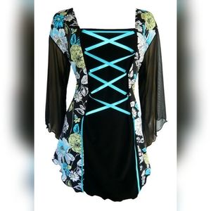 2X Dare to Wear Mandarin Top in Turquoise Spring 16 18